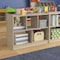 Flash Furniture Bright Beginnings Commercial Grade 5 Section Modular WoodenClassroom Open StorageUnit, Safe, Kid Friendly Design, Natural MK-KE23940-GG - alternate 2